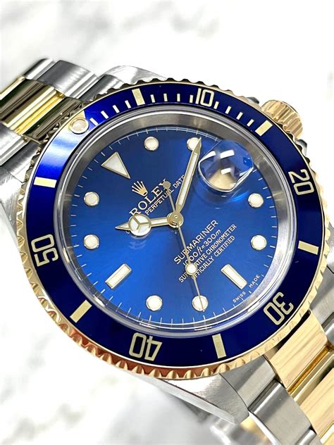 rolex two tone nipple dial blue|rolex blue dial.